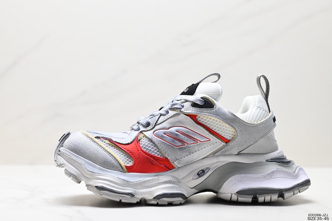 BALENCIAGA 3XL – WHITE / GREY / RED