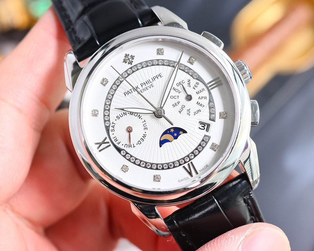 Patek Philippe Annual Calendar Moon Phase Diamond