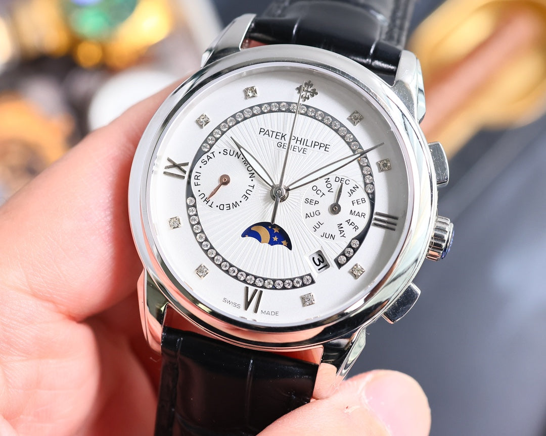 Patek Philippe Annual Calendar Moon Phase Diamond