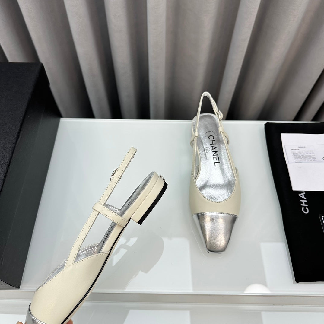 CHANEL Two-Tone Slingback