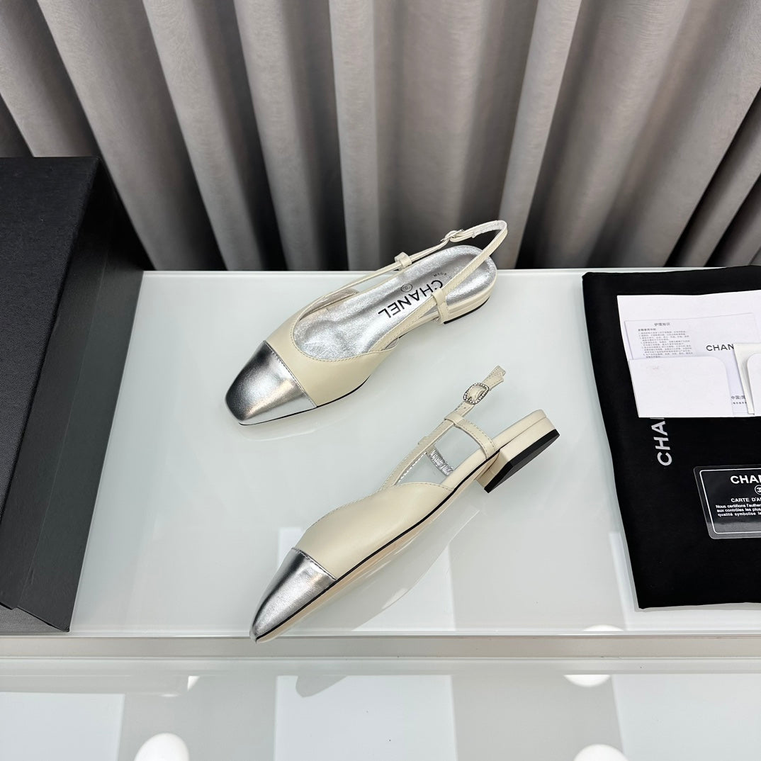 CHANEL Two-Tone Slingback