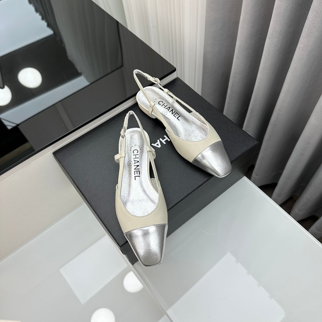 CHANEL Two-Tone Slingback