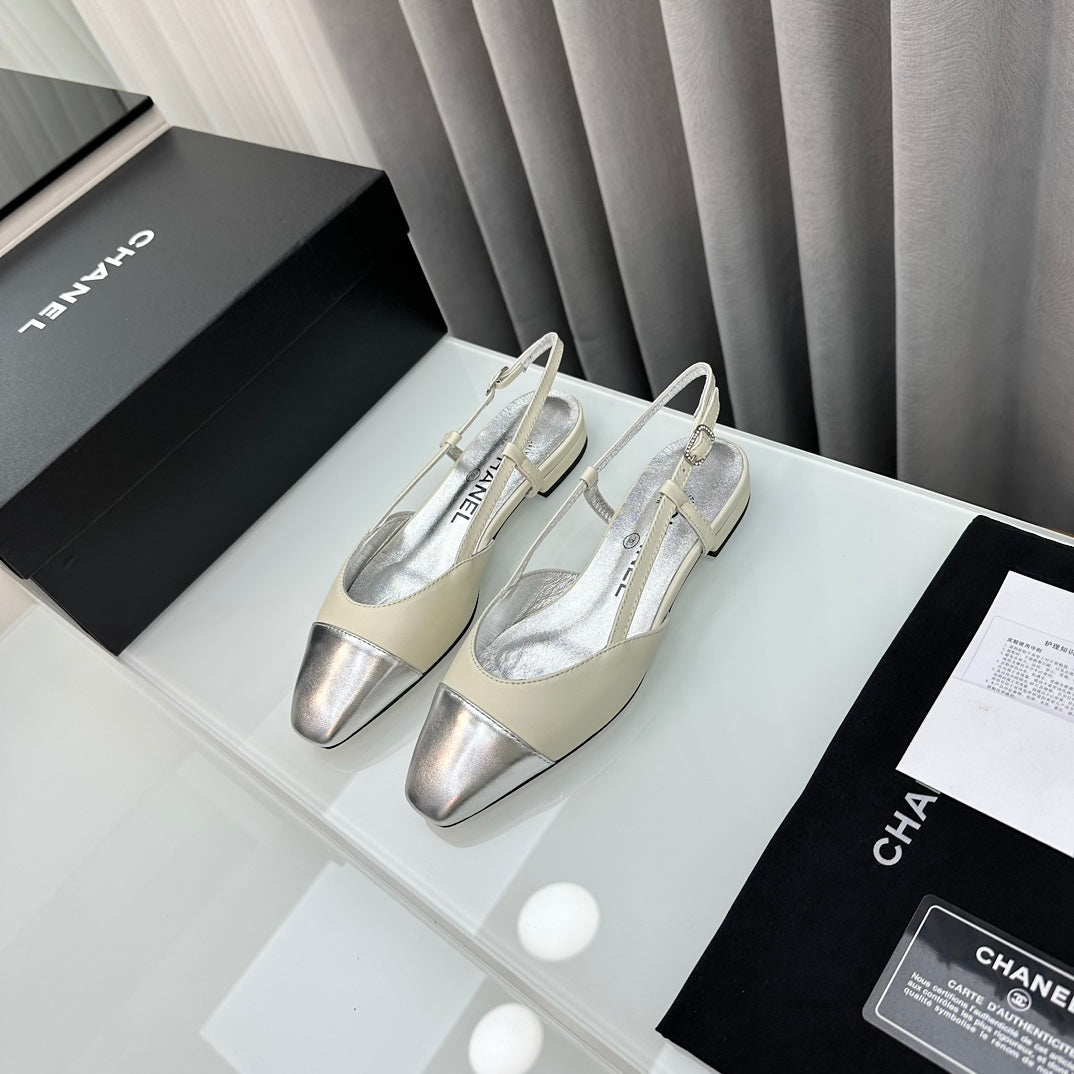 CHANEL Two-Tone Slingback