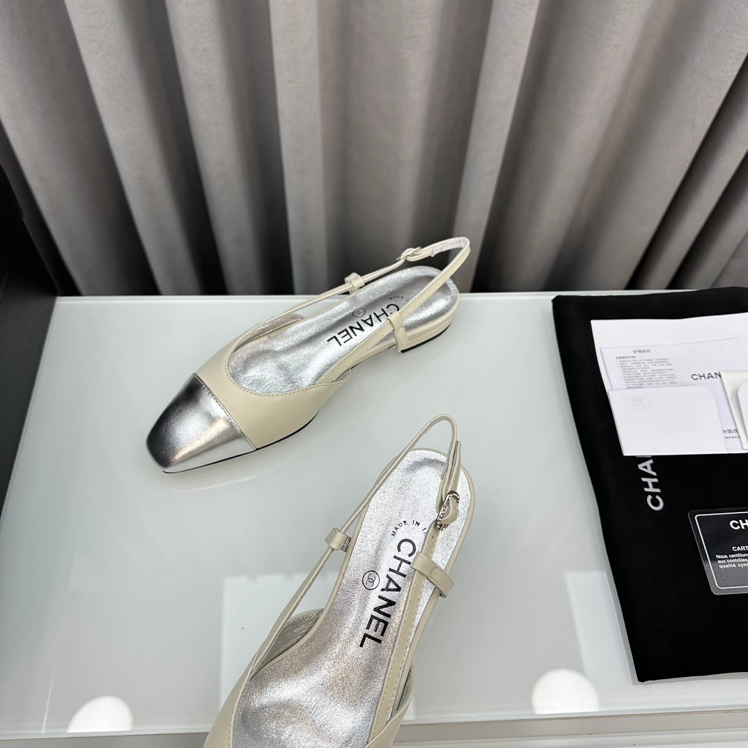 CHANEL Two-Tone Slingback