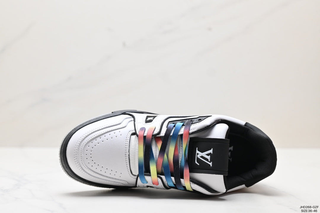 LOUIS VUITTON LV TRAINER–STYLE – WHITE / BLACK / MULTICOLOR