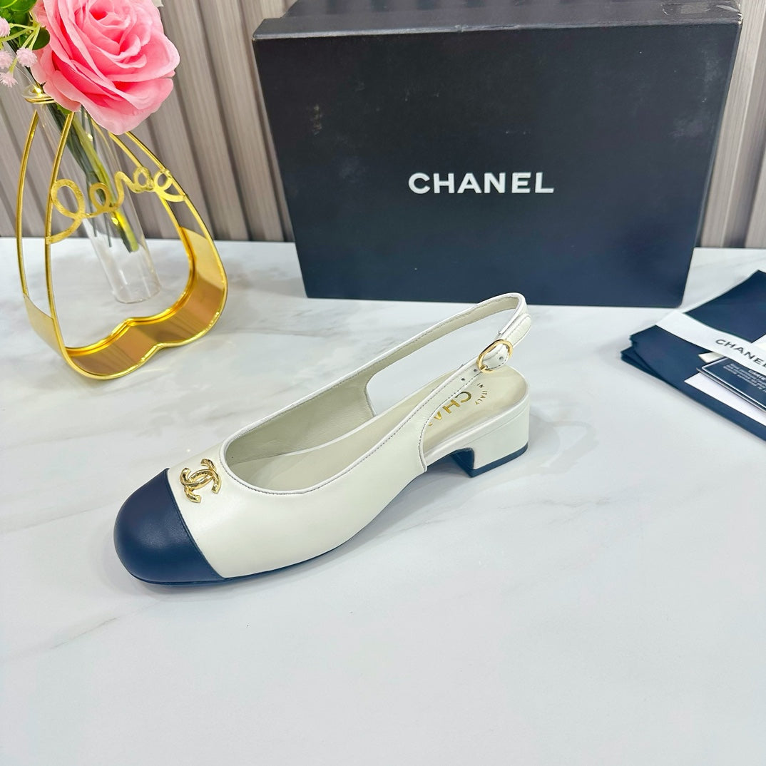 Chanel Two-Tone Slingback