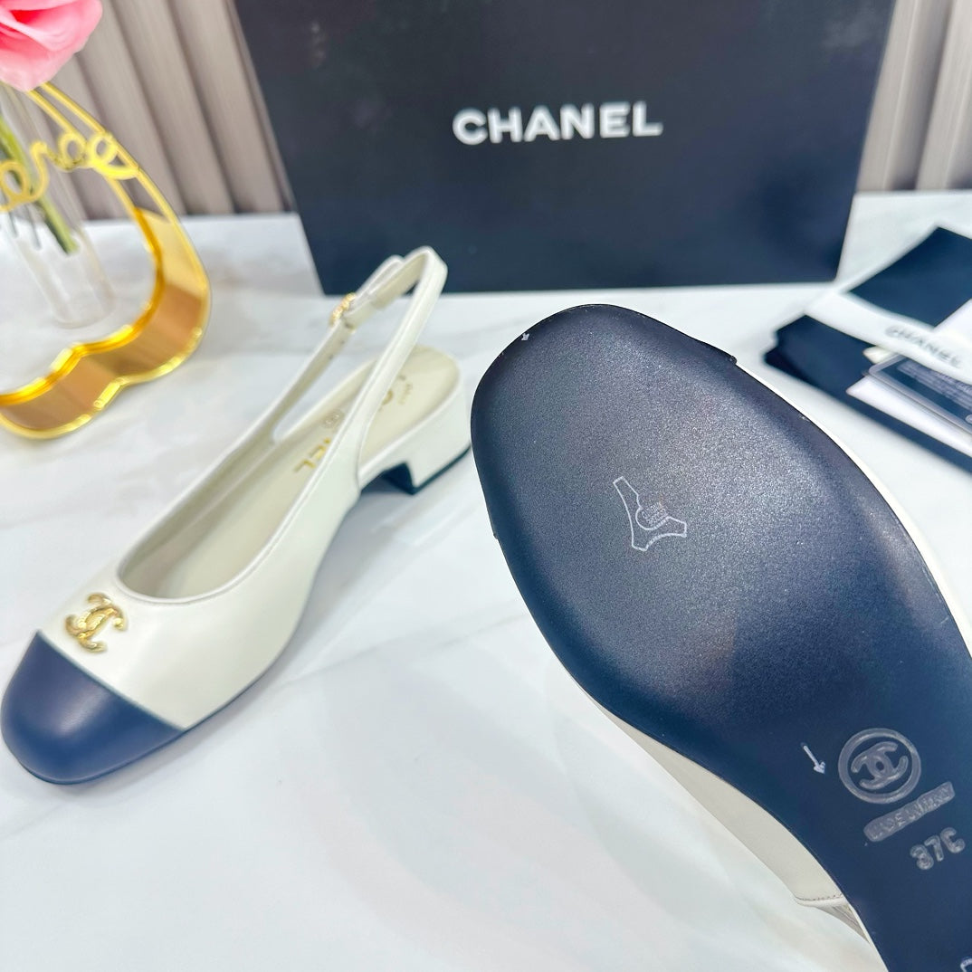 Chanel Two-Tone Slingback