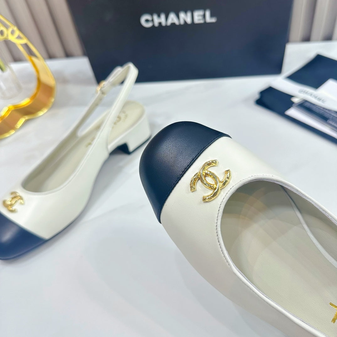 Chanel Two-Tone Slingback