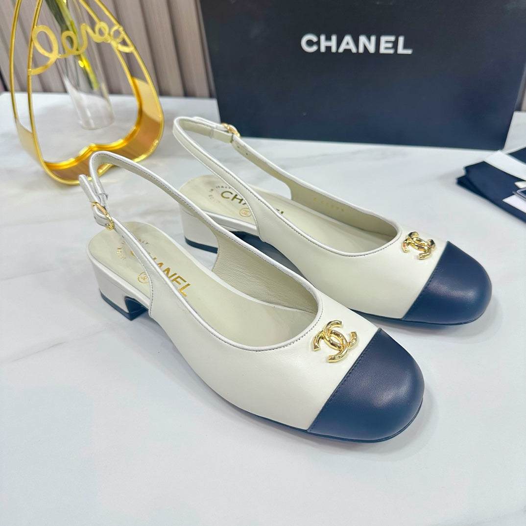 Chanel Two-Tone Slingback