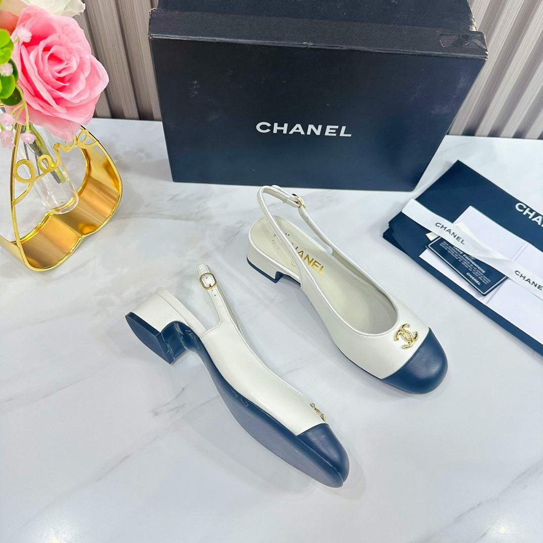 Chanel Two-Tone Slingback