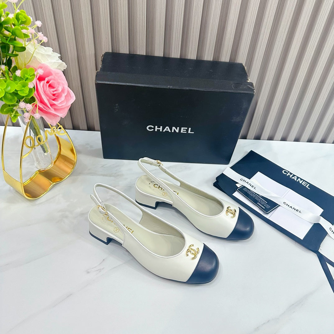 Chanel Two-Tone Slingback