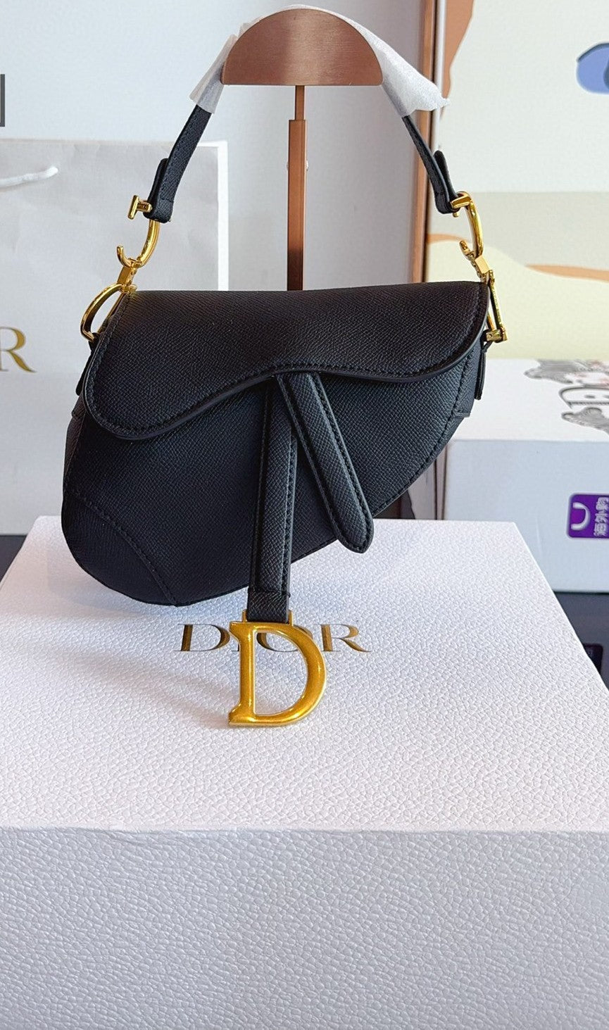 Dior Mini Saddle Bag con asa