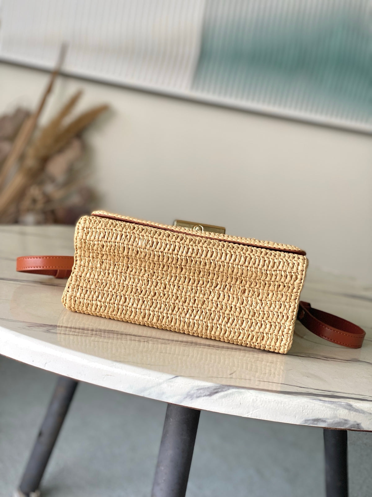 LOUIS VUITTON TWIST MM – NATURAL RAFFIA
