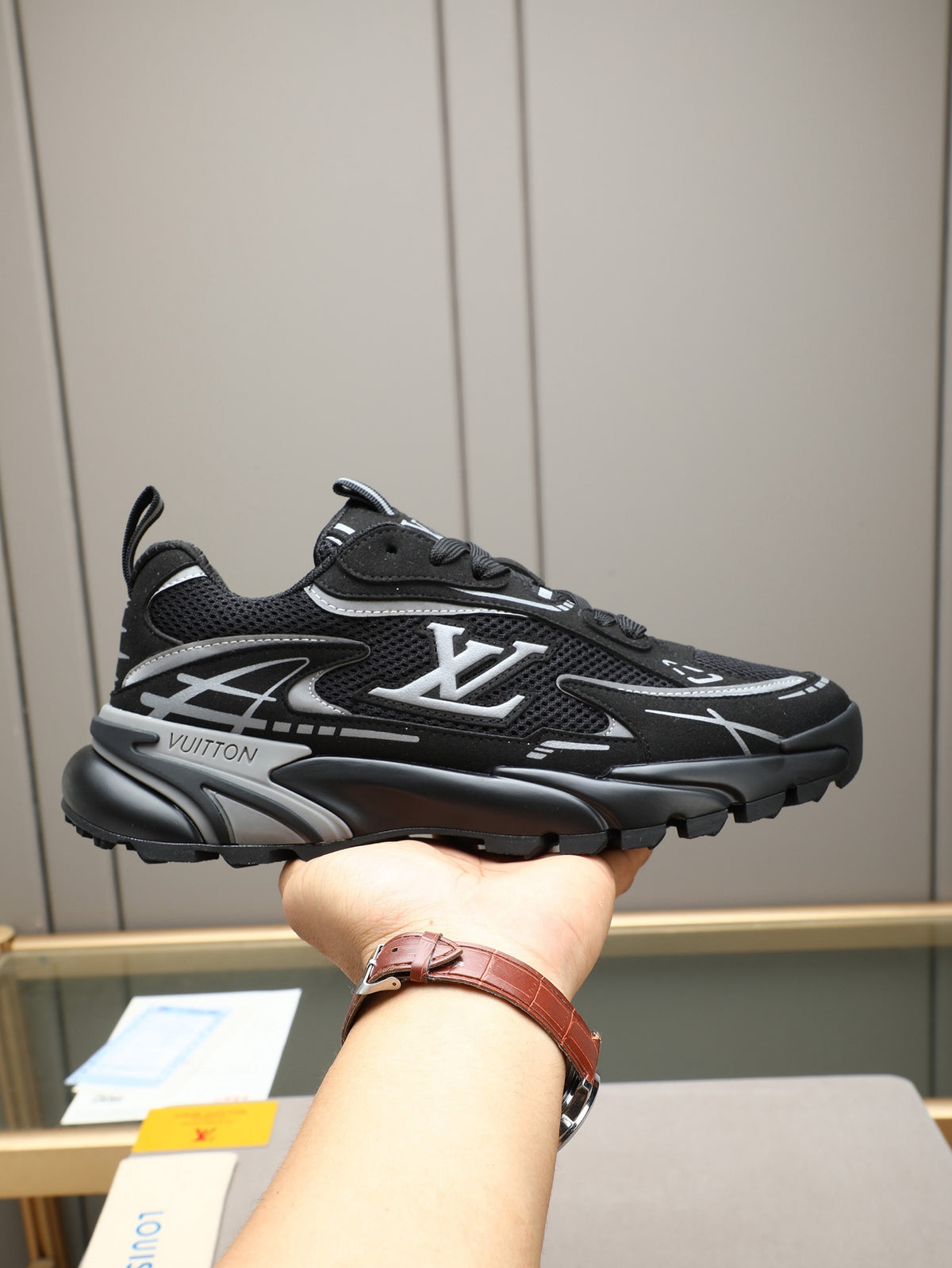 LV Runner Tatic Sneaker (Black)