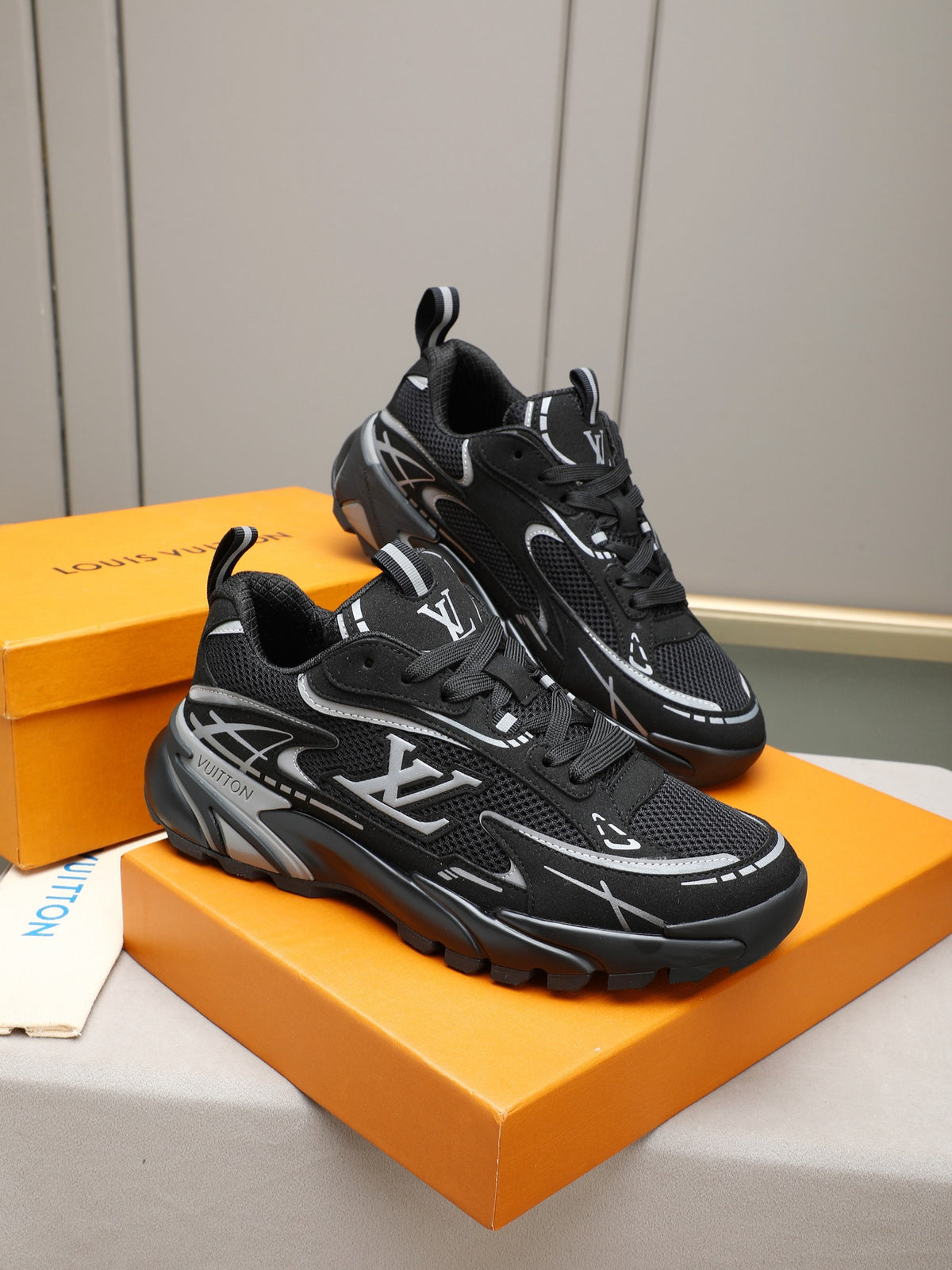 LV Runner Tatic Sneaker (Black)
