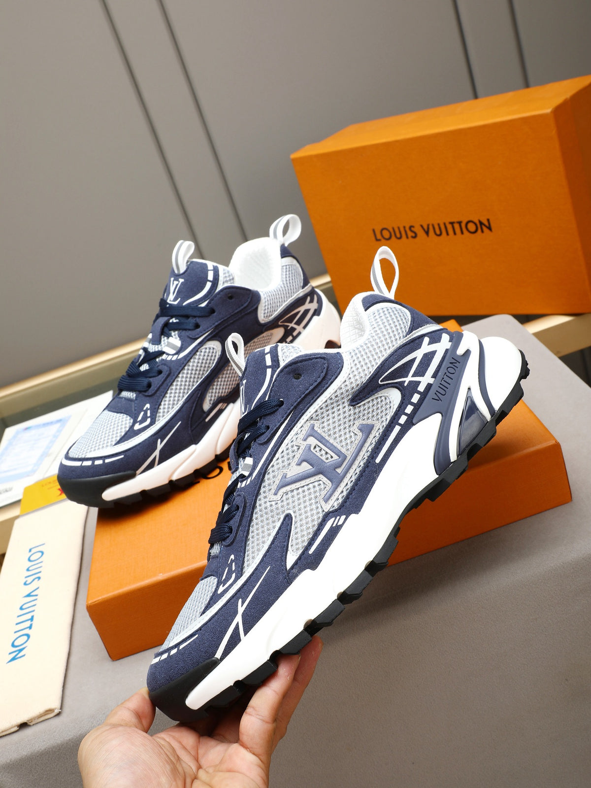 LV Runner Tatic Sneaker  (Blue)