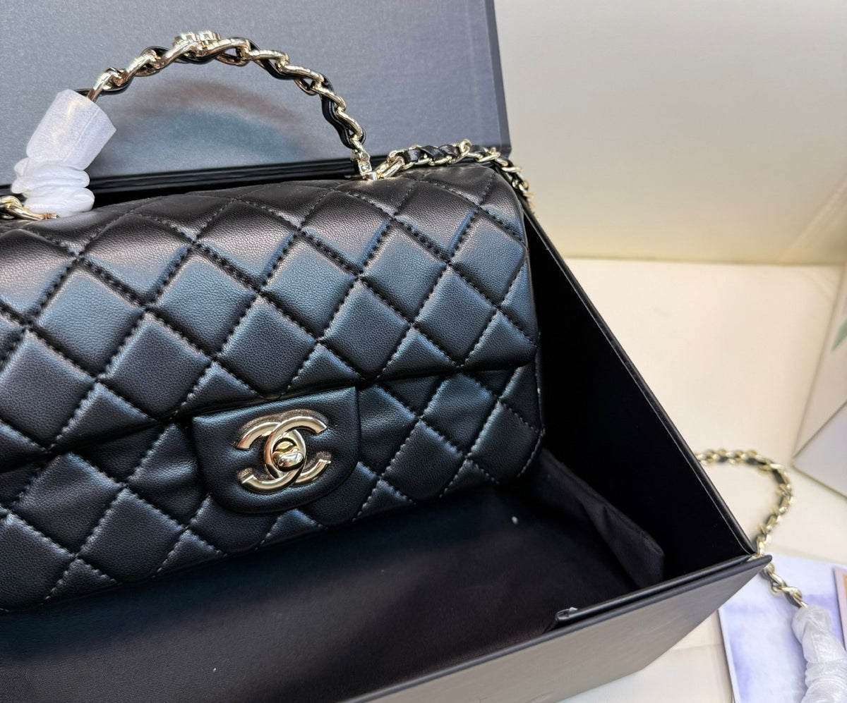 CHANEL Mini Flap Bag with Top Handle