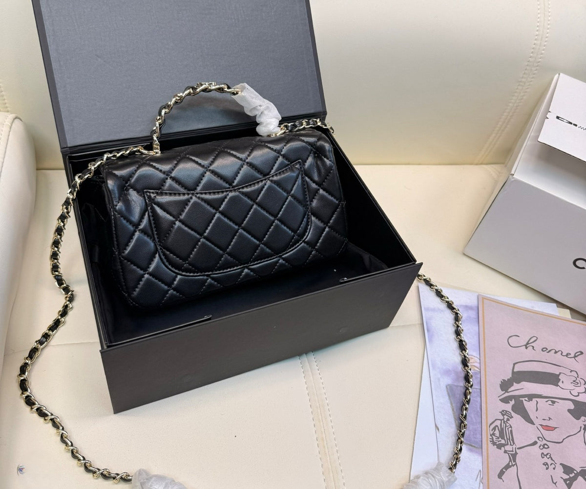 CHANEL Mini Flap Bag with Top Handle