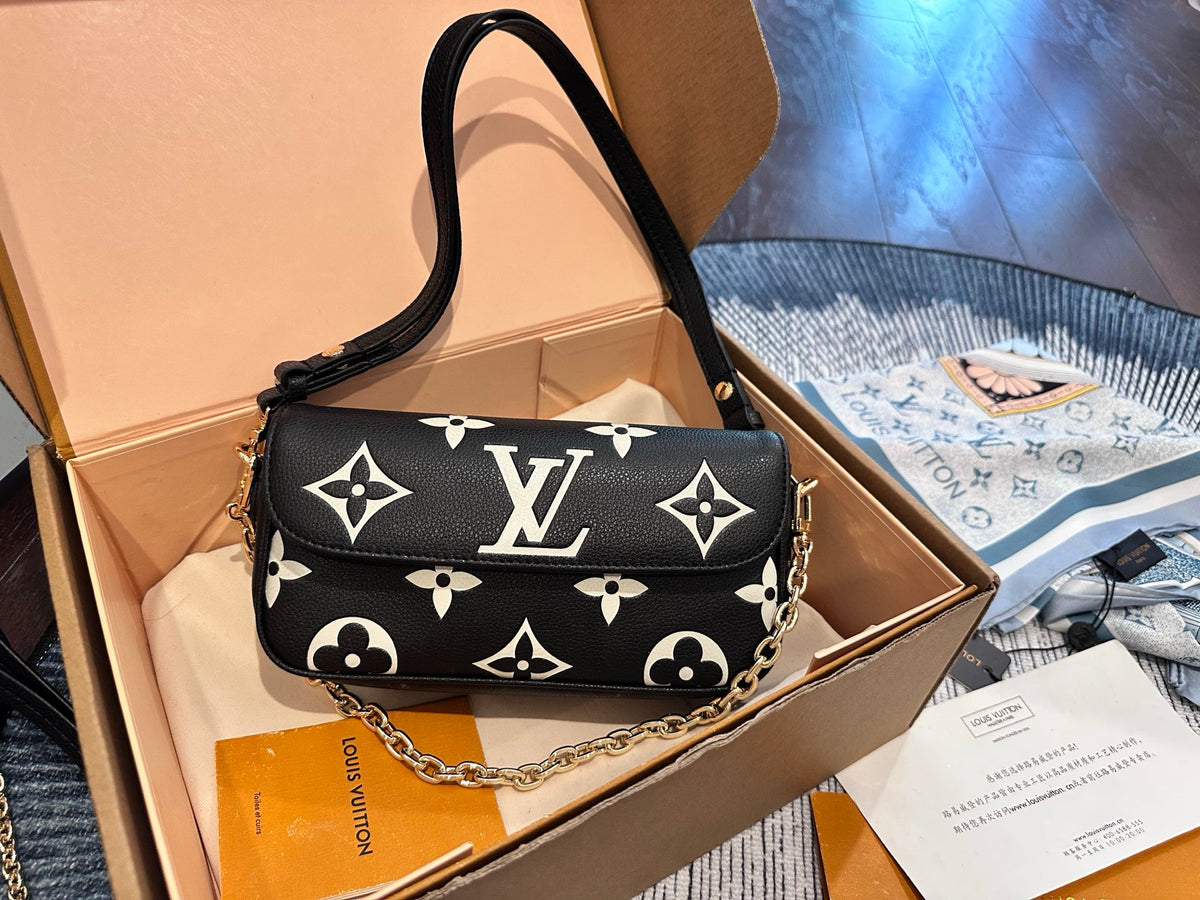 Louis Vuitton Pochette Félicie – Bicolor Monogram Empreinte Black/Beige