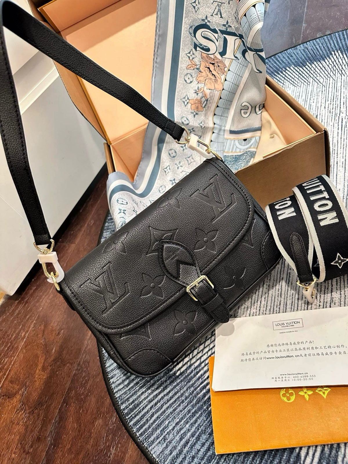 Louis Vuitton Monogram Shadow Messenger – Black
