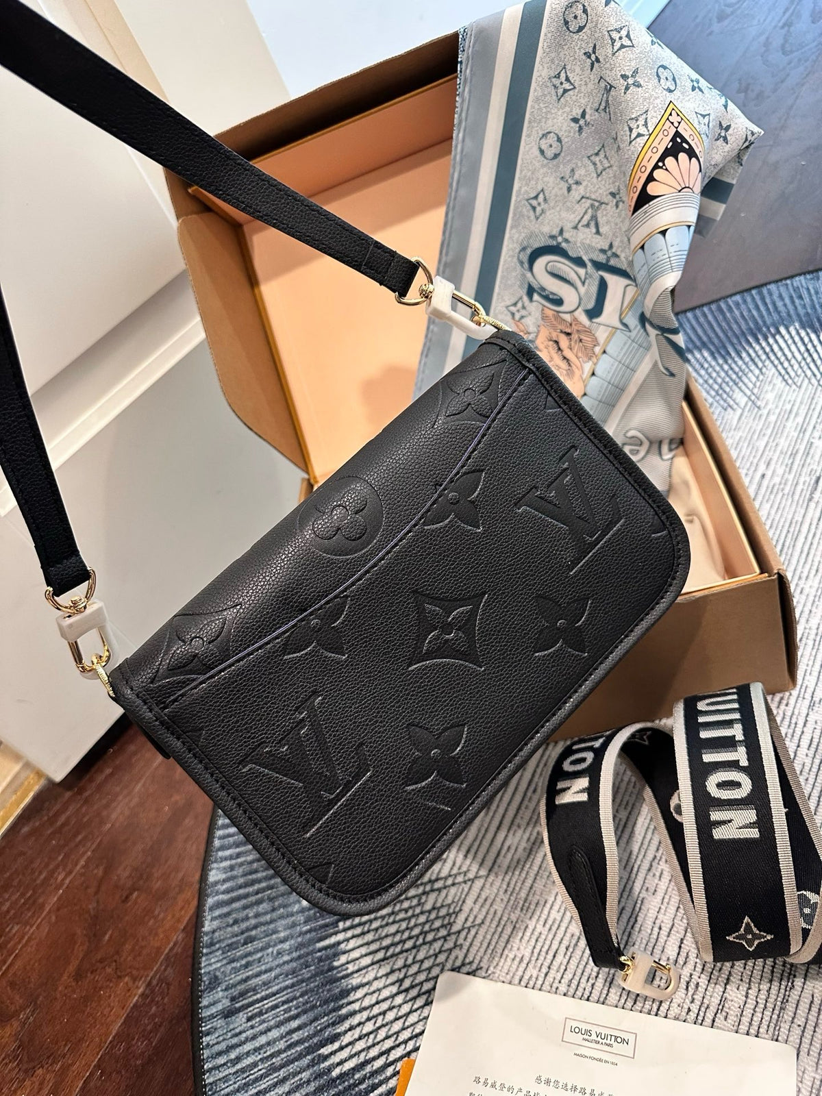 Louis Vuitton Monogram Shadow Messenger – Black
