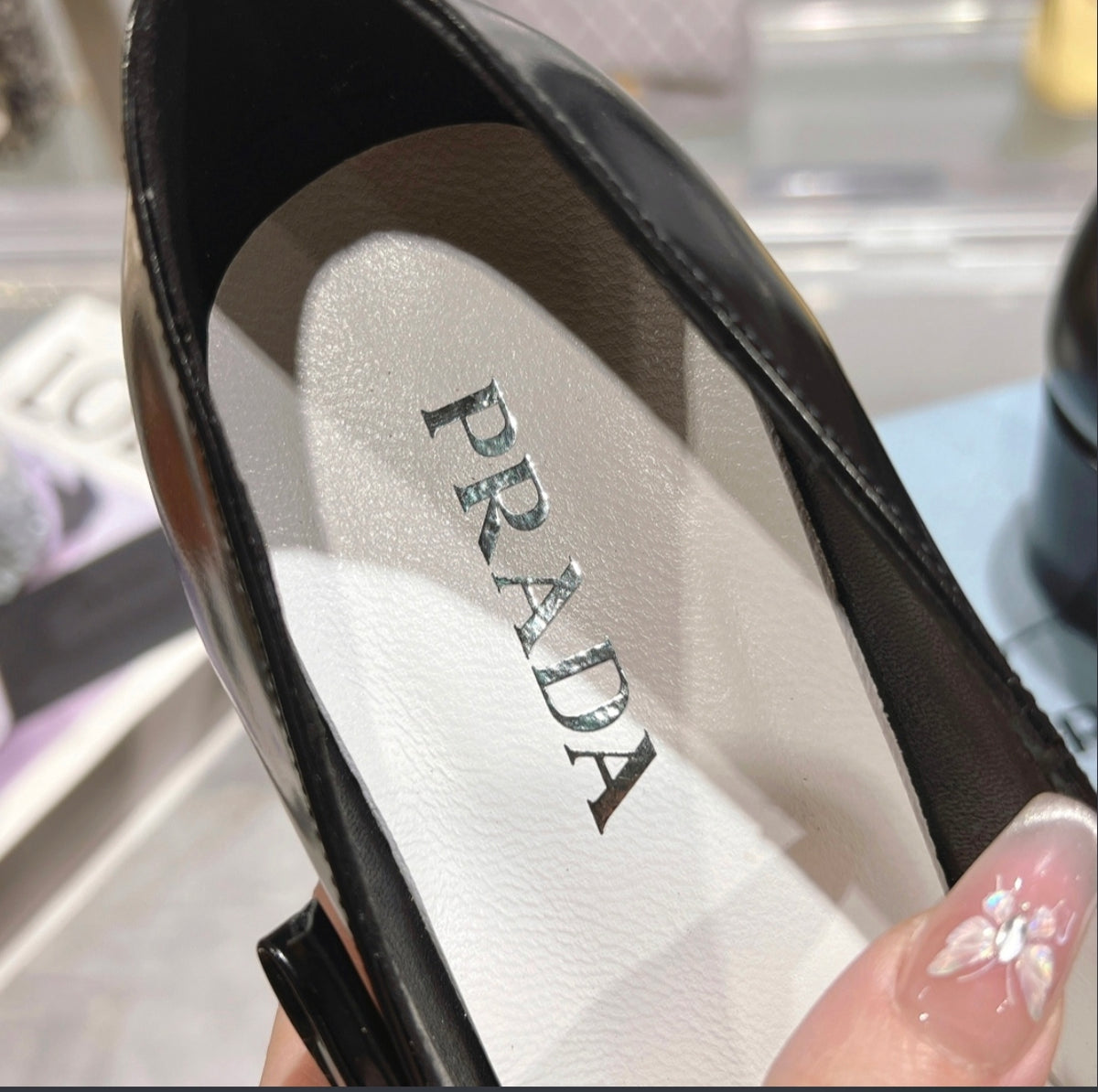 Prada Two-Tone Pointed-Toe Pumps