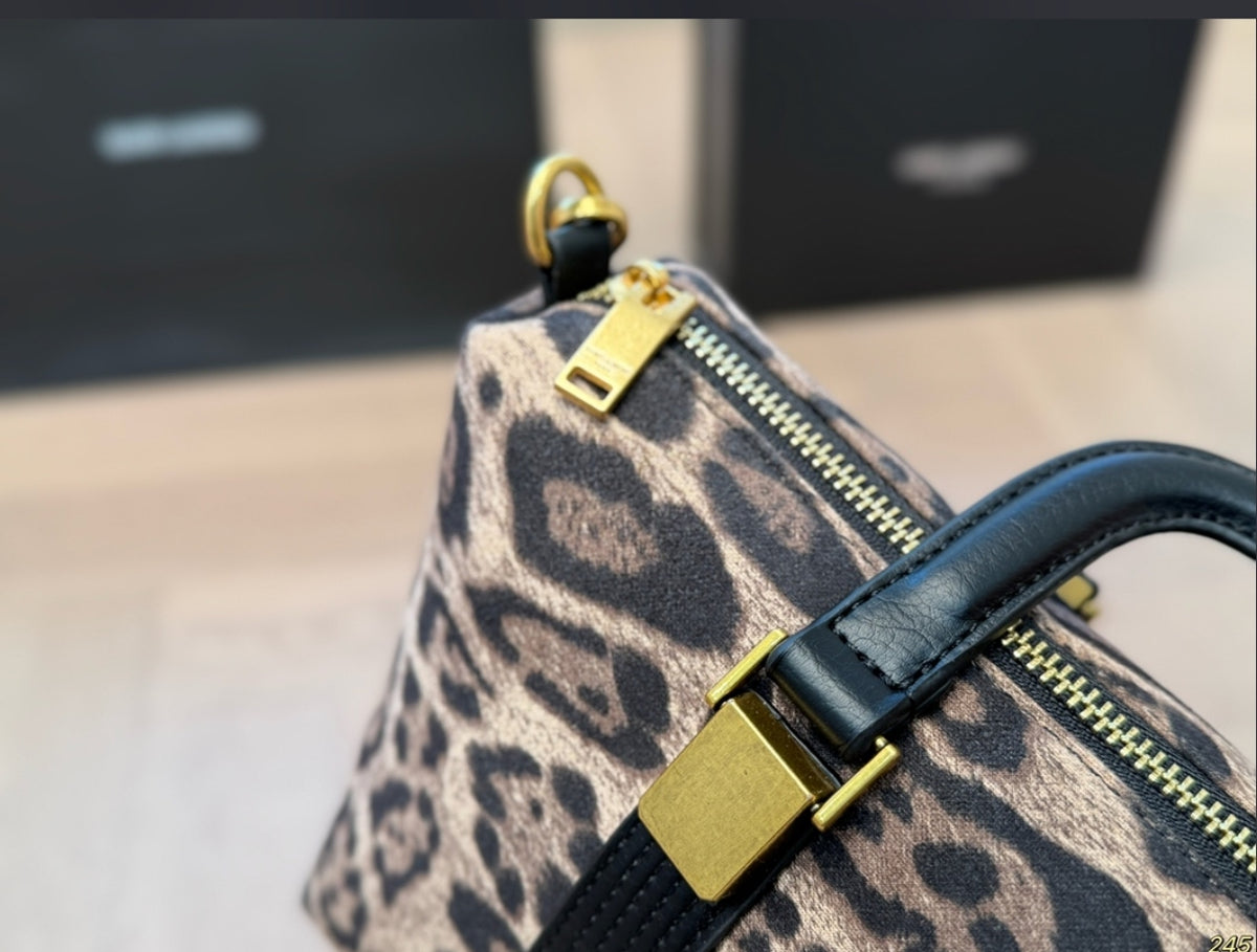 SAINT LAURENT BABY DUFFLE – LEOPARD PRINT