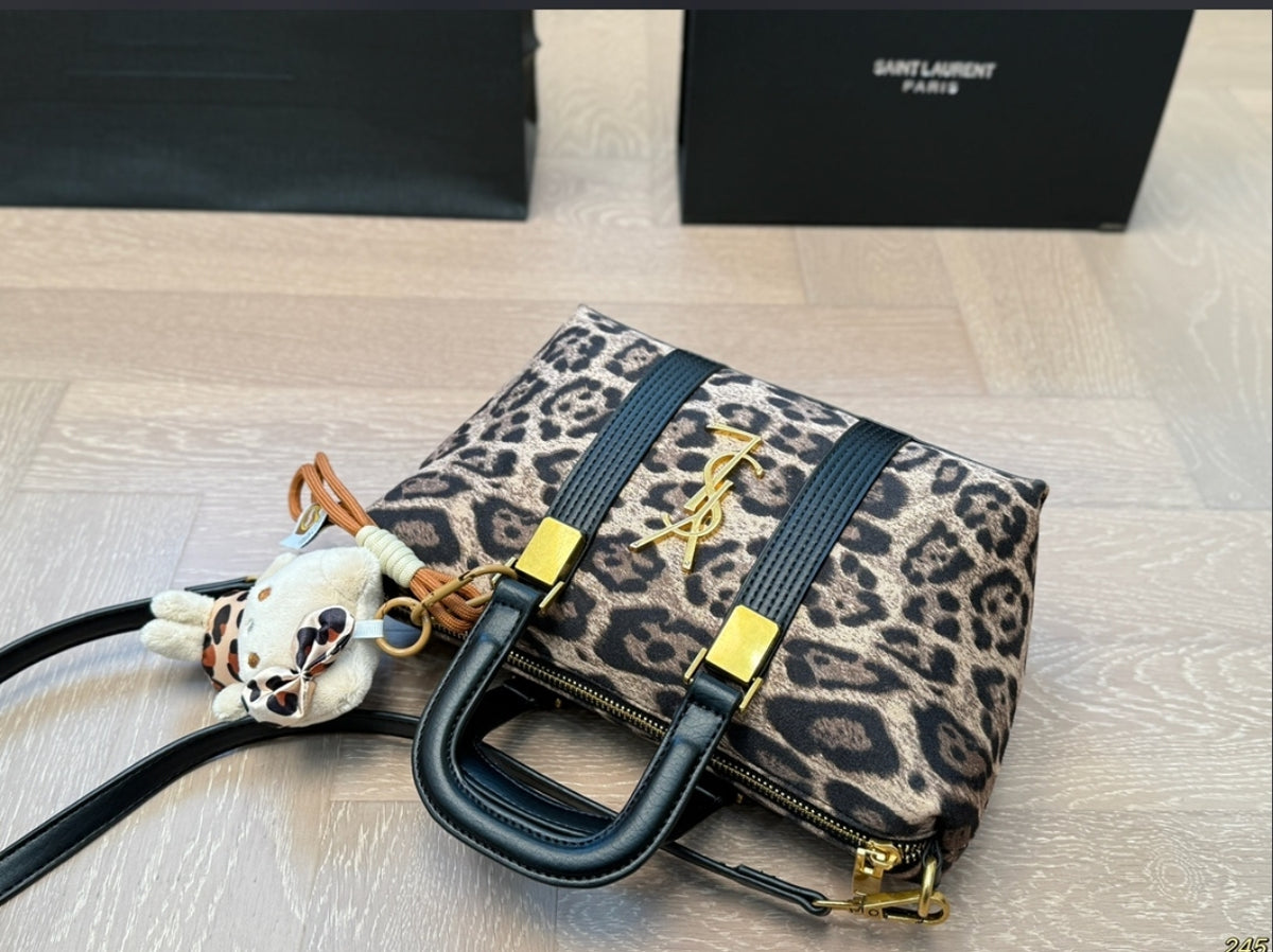 SAINT LAURENT BABY DUFFLE – LEOPARD PRINT