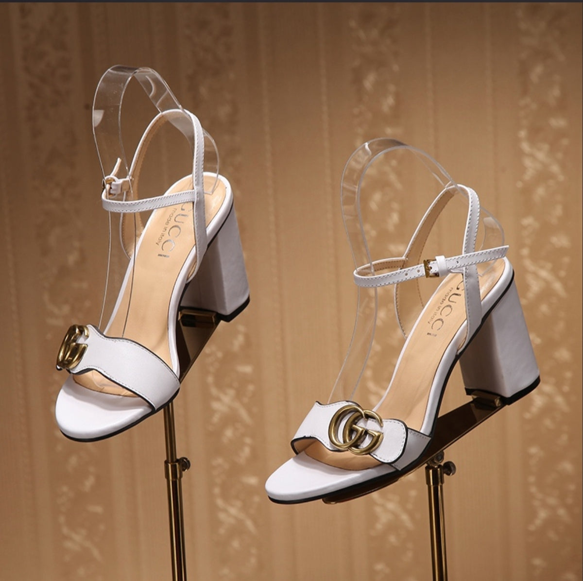 Gucci Double G Ankle-Strap Sandal