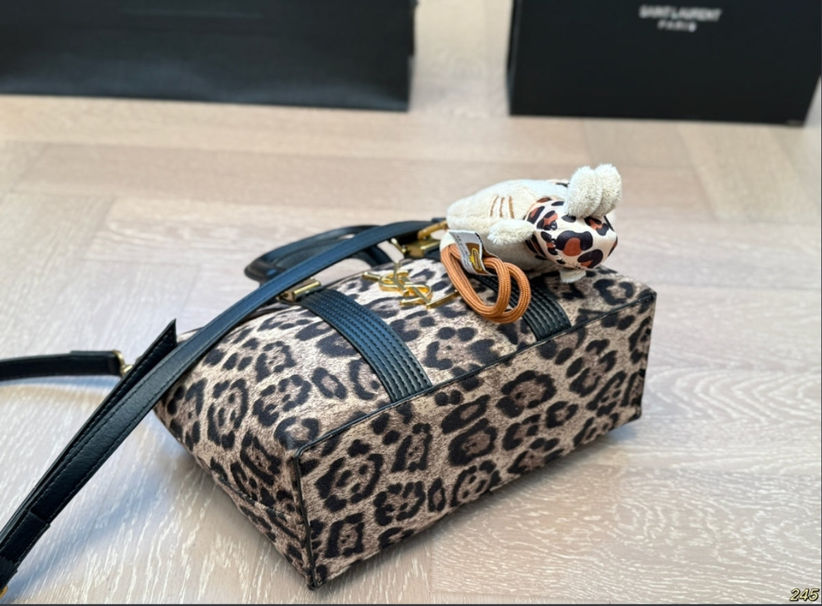 SAINT LAURENT BABY DUFFLE – LEOPARD PRINT