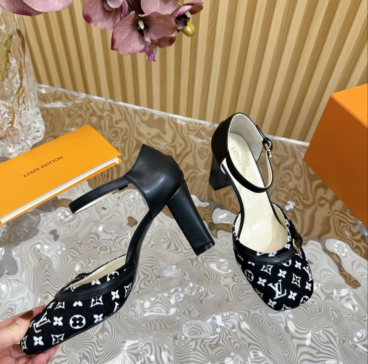 LOUIS VUITTON MONOGRAM MARY JANE PUMPS