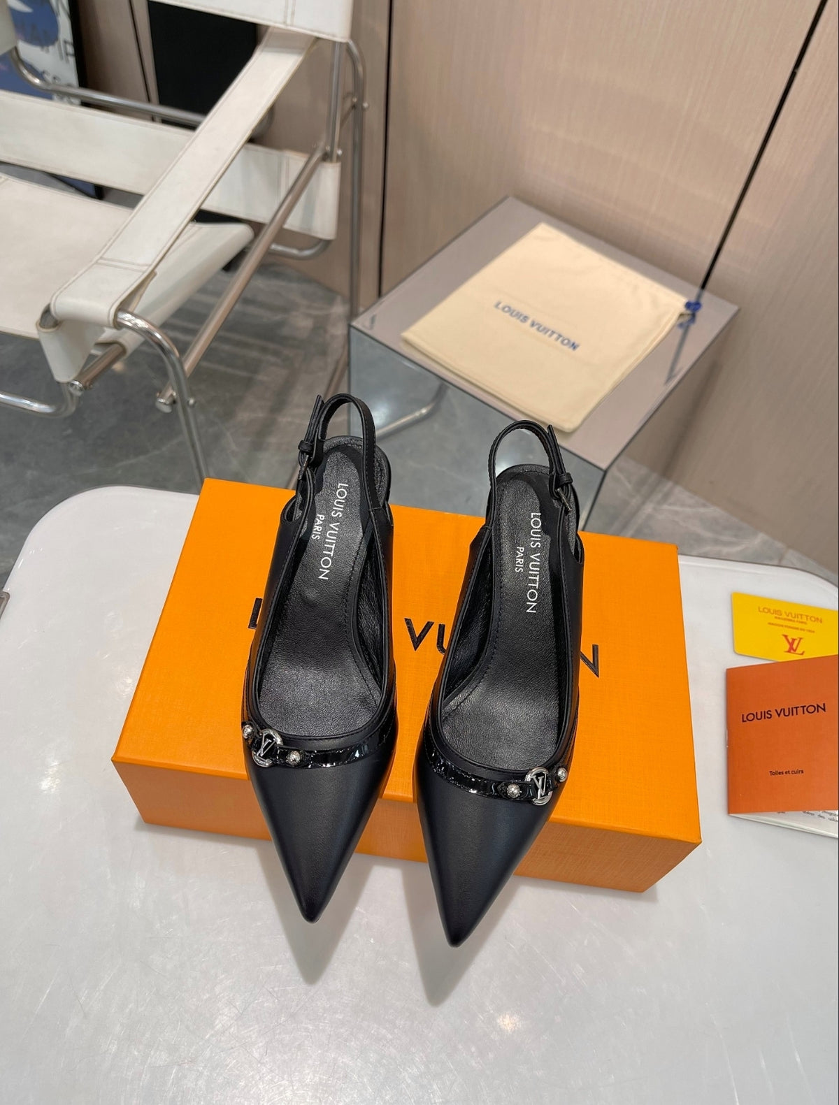 LOUIS VUITTON 6AM SLINGBACK PUMPS