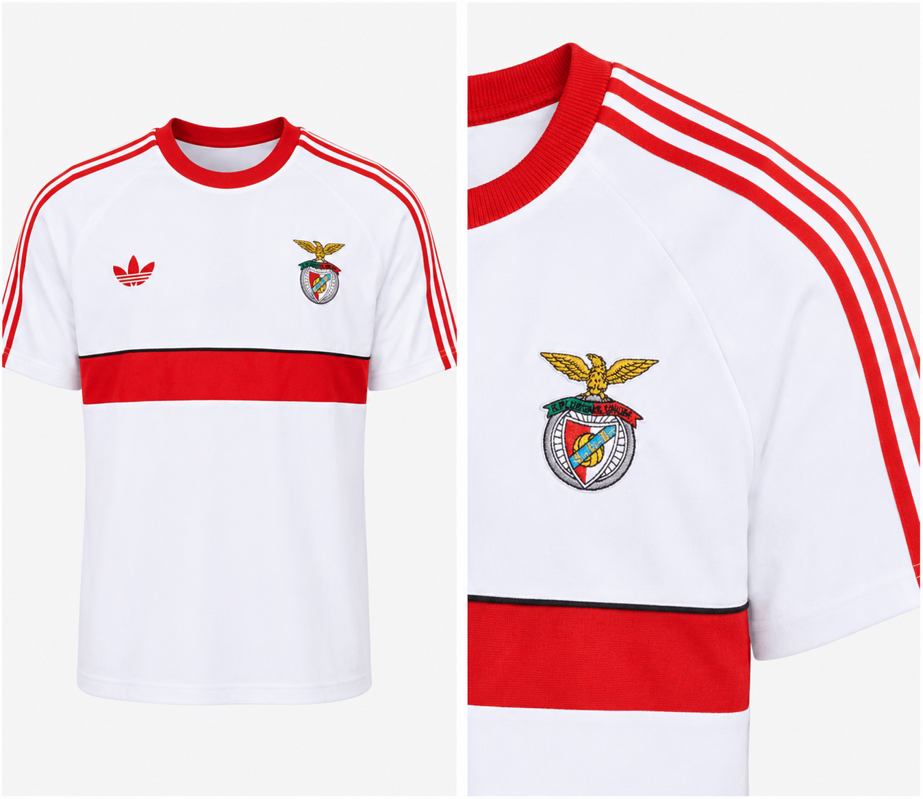 SL Benfica Camiseta Blanca x Adidas