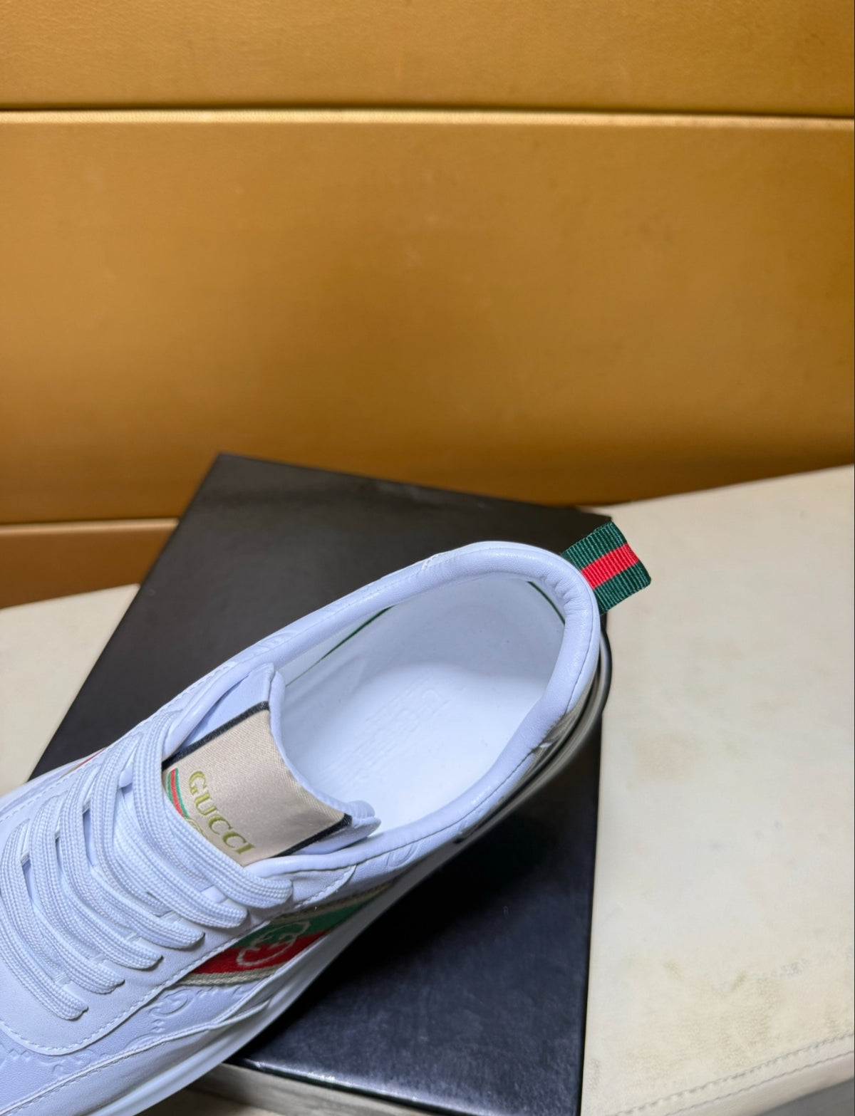 Gucci Re-Web GG Embossed Chunky Sneakers