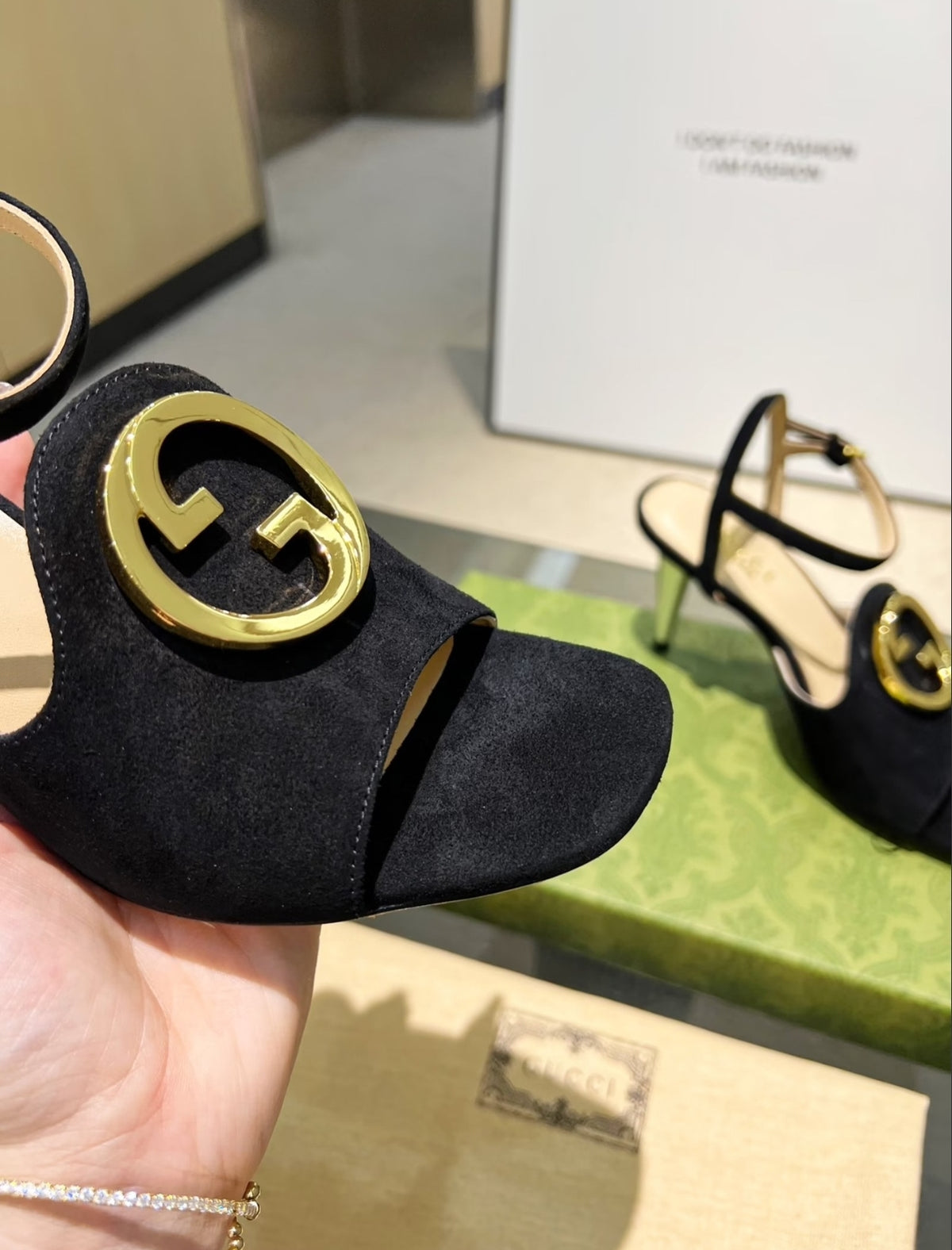 Gucci Interlocking G Heeled Sandal
