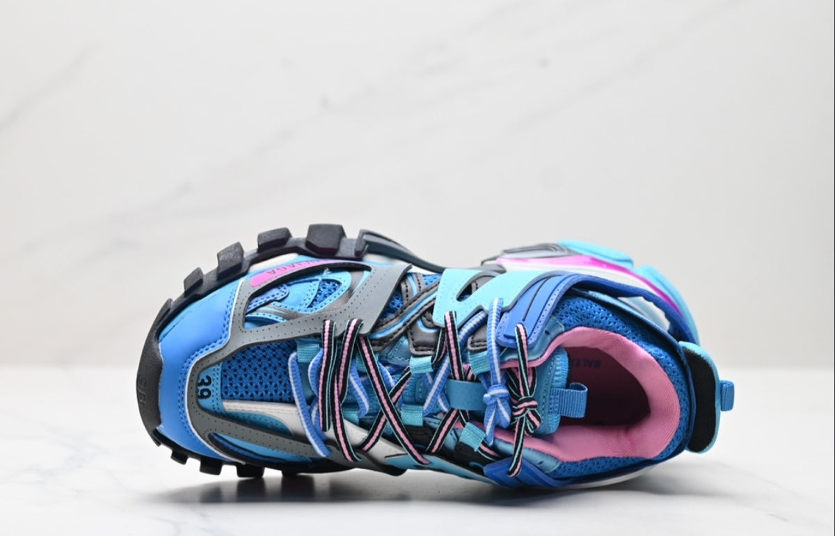 BALENCIAGA TRACK – BLUE / PINK / GREY