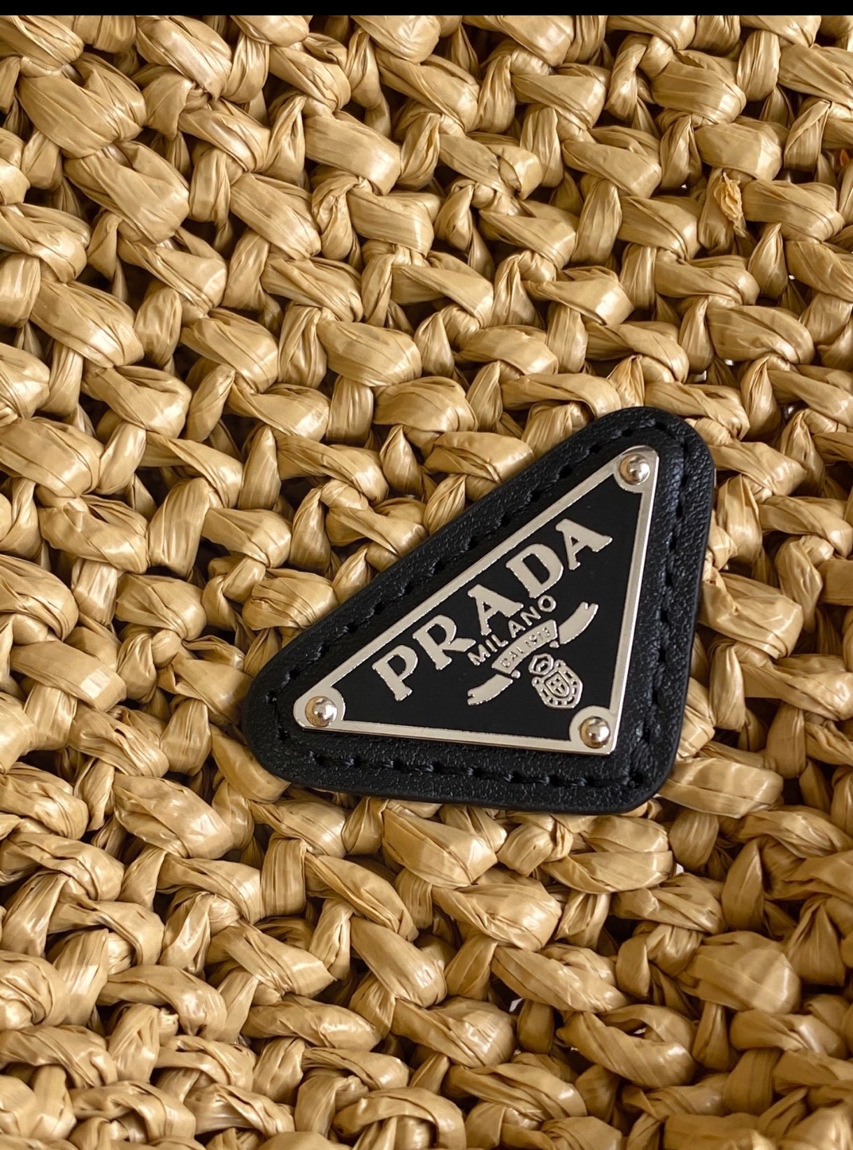 Prada Crochet Tote Bag — Natural