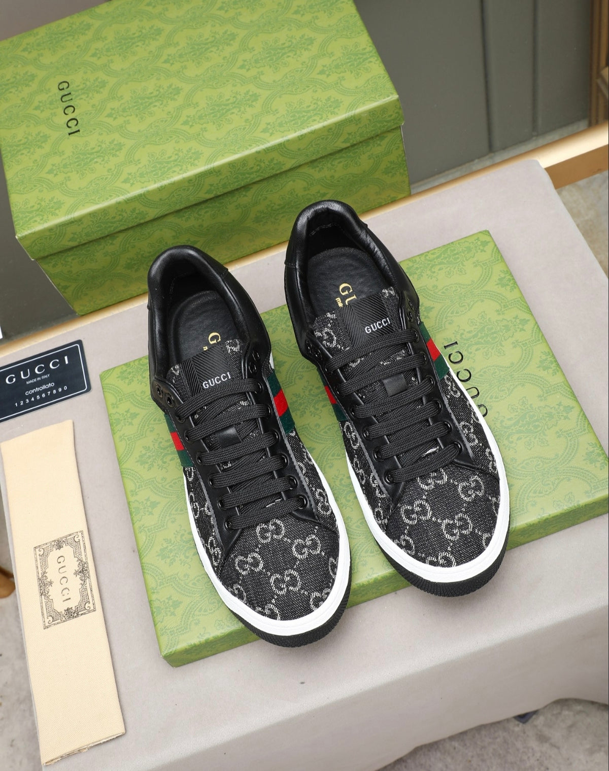 Gucci Ace GG Canvas Web Sneaker
