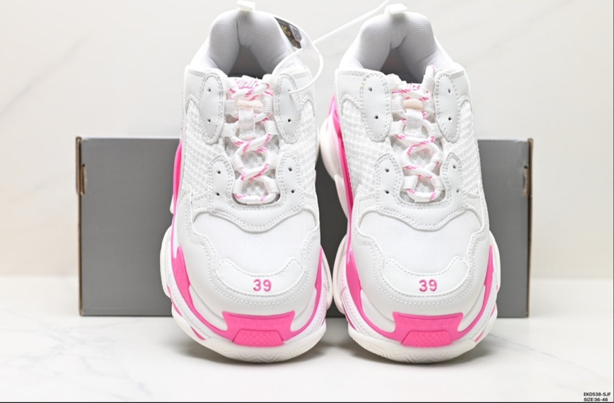 BALENCIAGA TRIPLE S – WHITE / PINK