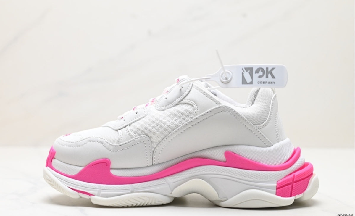 BALENCIAGA TRIPLE S – WHITE / PINK