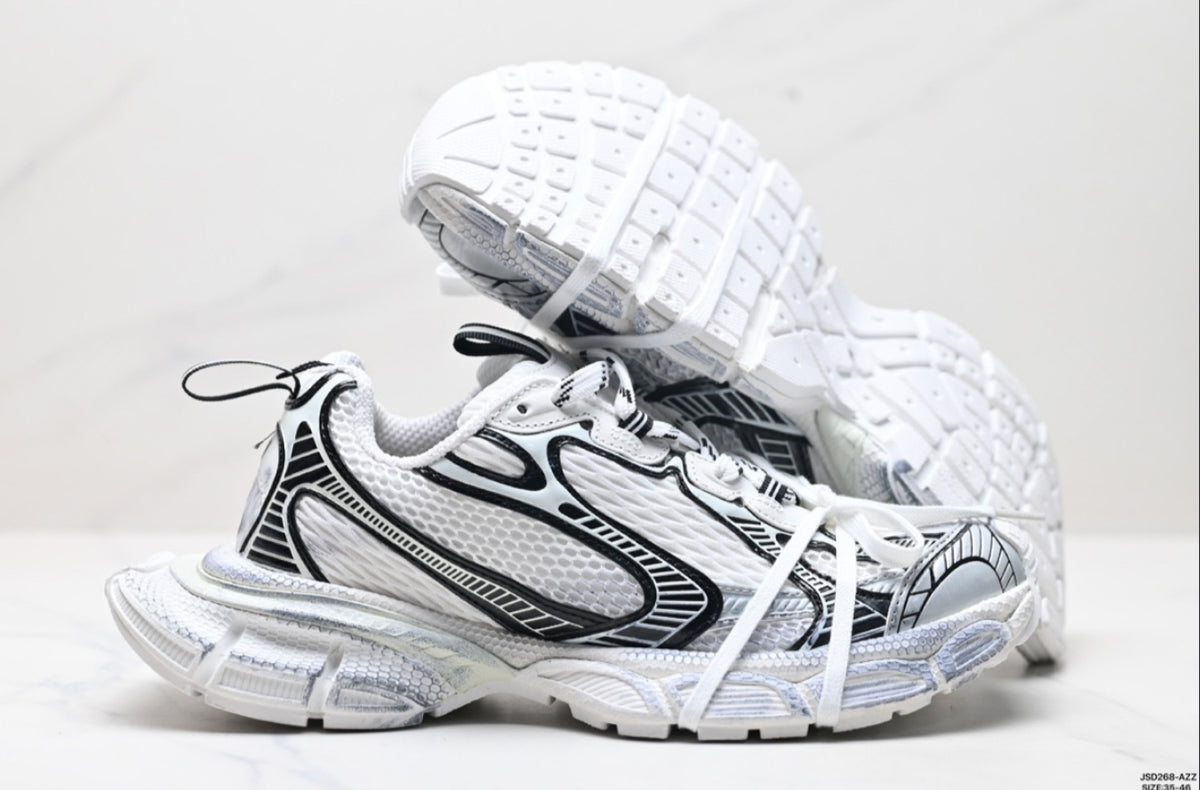 BALENCIAGA 3XL SUMMER MESH – WHITE / SILVER
