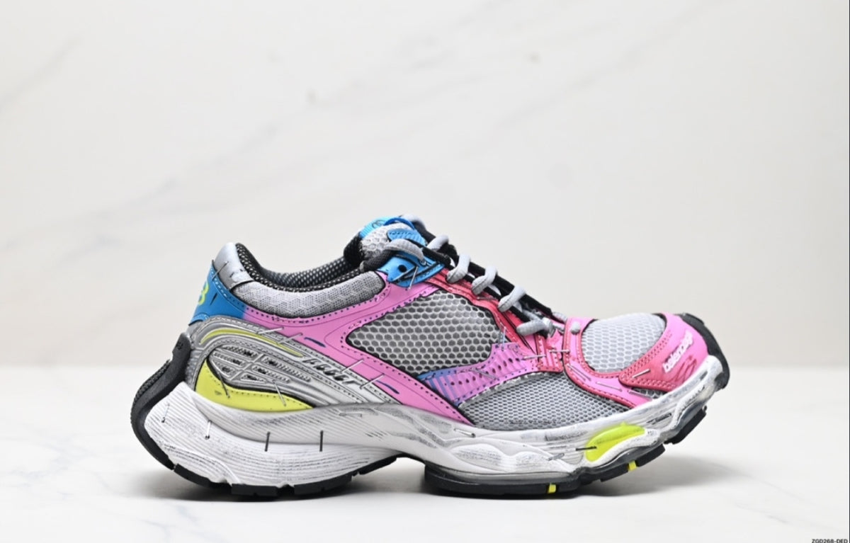 BALENCIAGA RUNNER – PINK / SILVER / BLUE