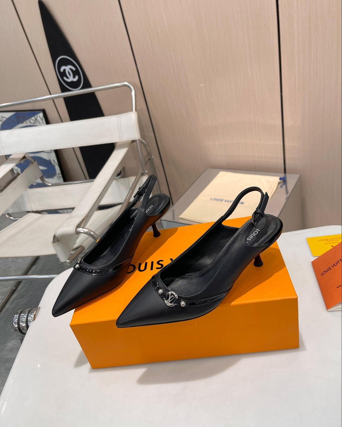 LOUIS VUITTON 6AM SLINGBACK PUMPS