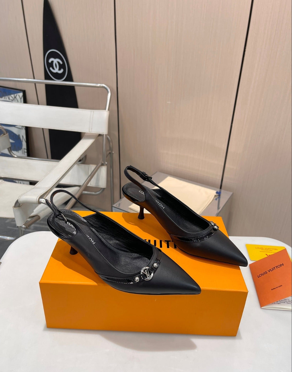 LOUIS VUITTON 6AM SLINGBACK PUMPS