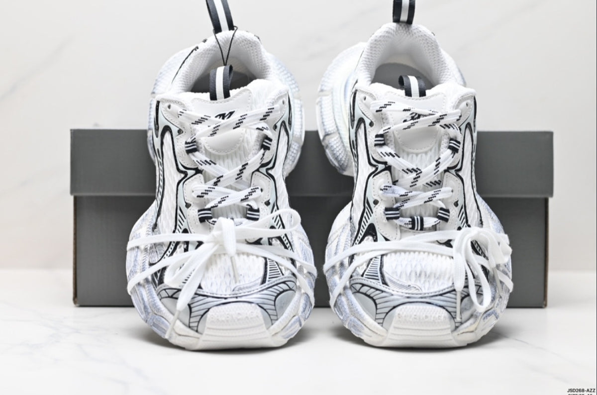 BALENCIAGA 3XL SUMMER MESH – WHITE / SILVER