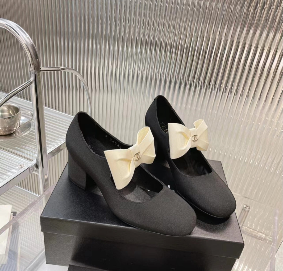 CHANEL Bow Mary Jane Flats