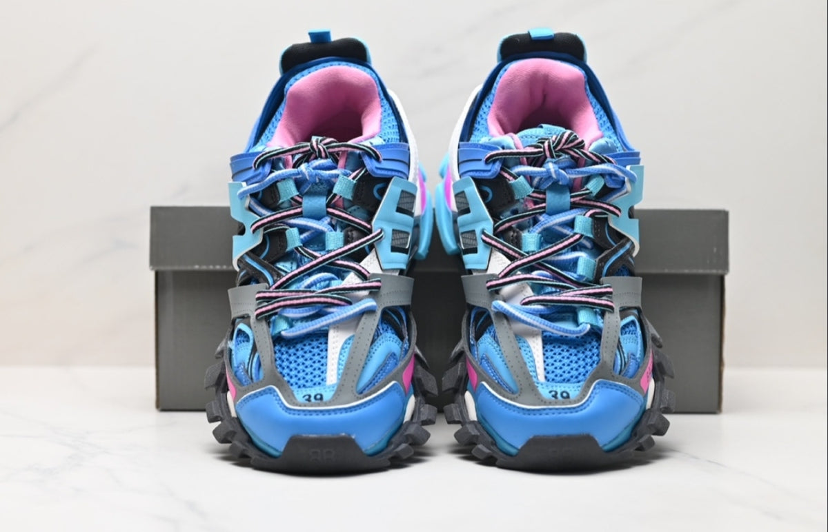 BALENCIAGA TRACK – BLUE / PINK / GREY