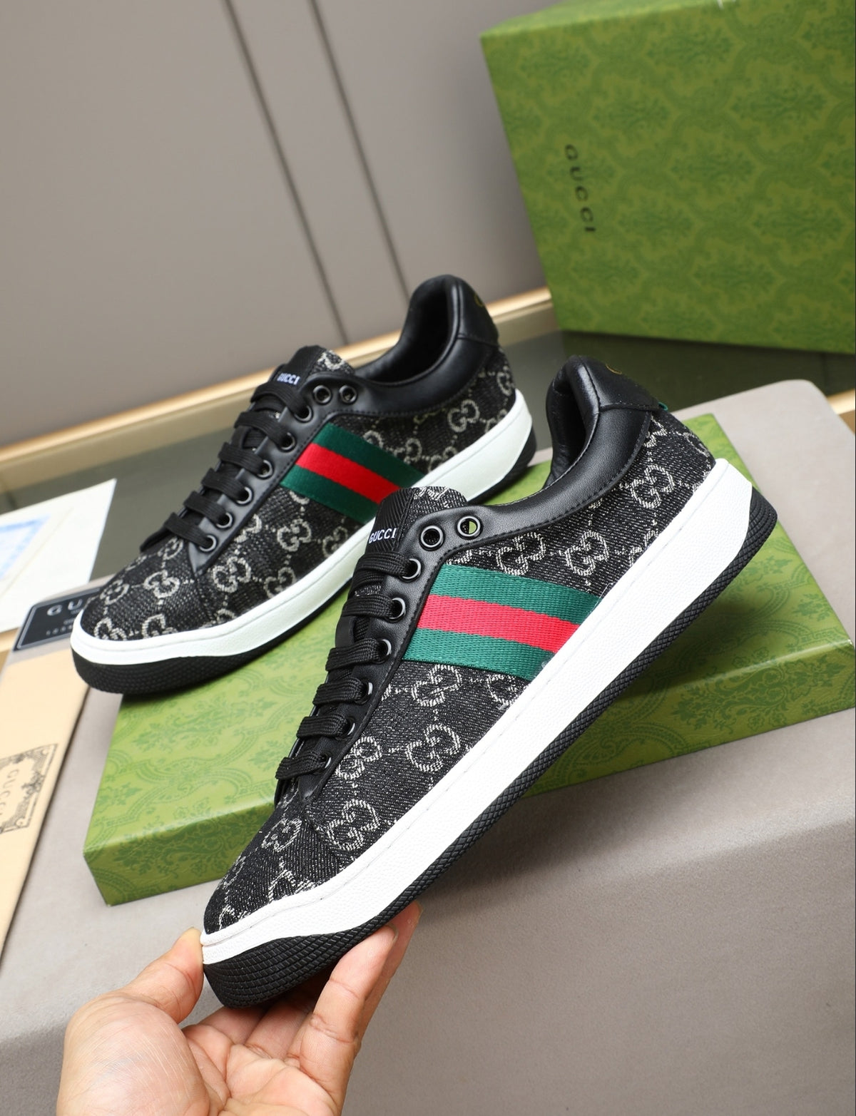 Gucci Ace GG Canvas Web Sneaker