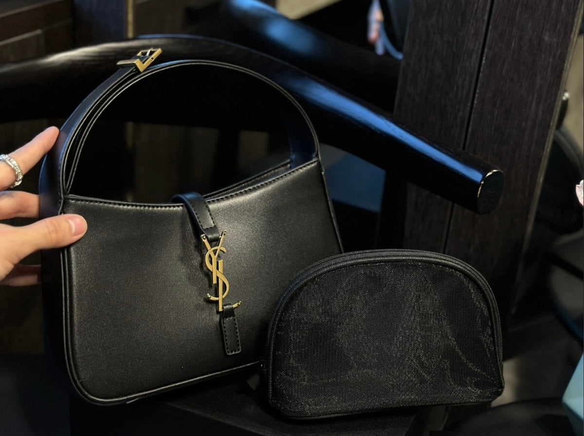 SAINT LAURENT LE 5 À 7 – BLACK / GOLD