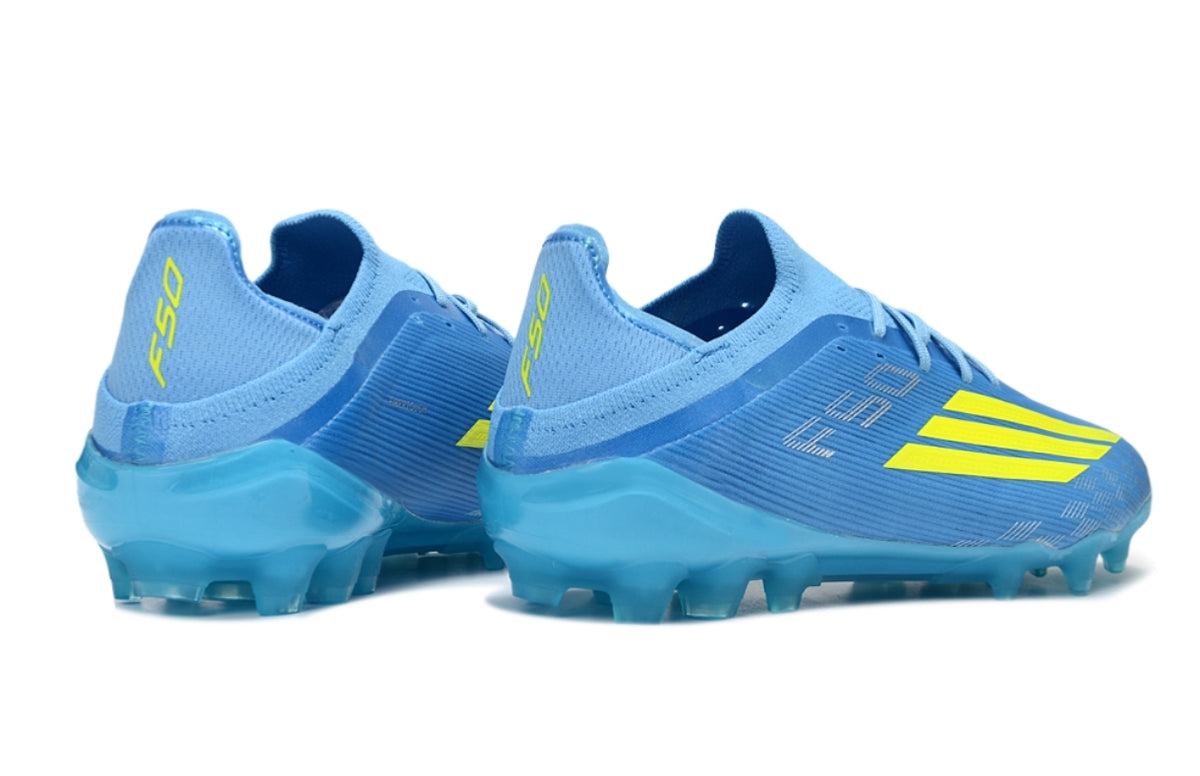 adidas F50 Elite AG – Lucid Ray Blue / Team Solar Yellow 2 / Lucid Aquamarine